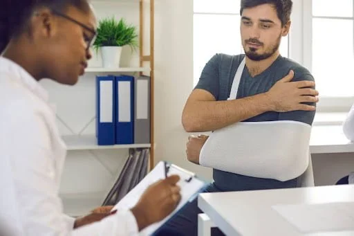 An injured man is evaluated for his Alabama work injury claim.